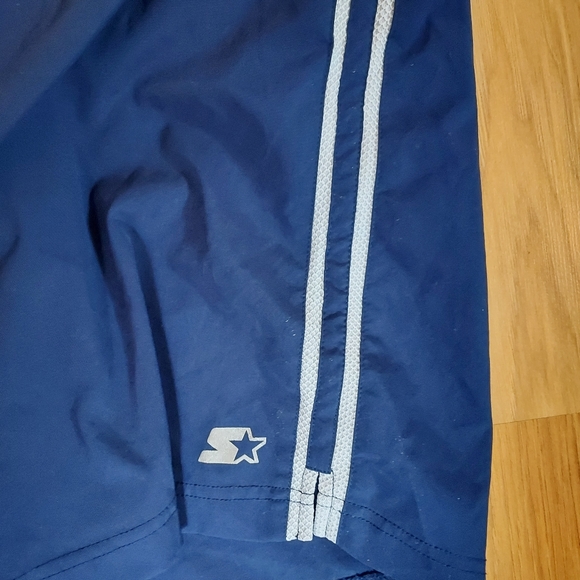 Starter Mens Dri Star Swim Shorts Size Medium Navy Blue Pockets - Picture 3 of 7